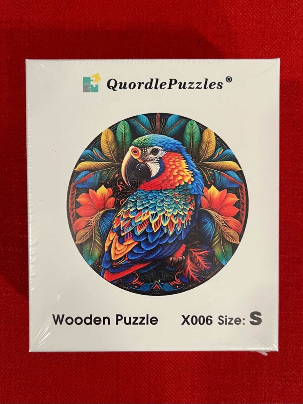 Gorgeous Colorful Whimsical Wooden Puzzle - PARROT